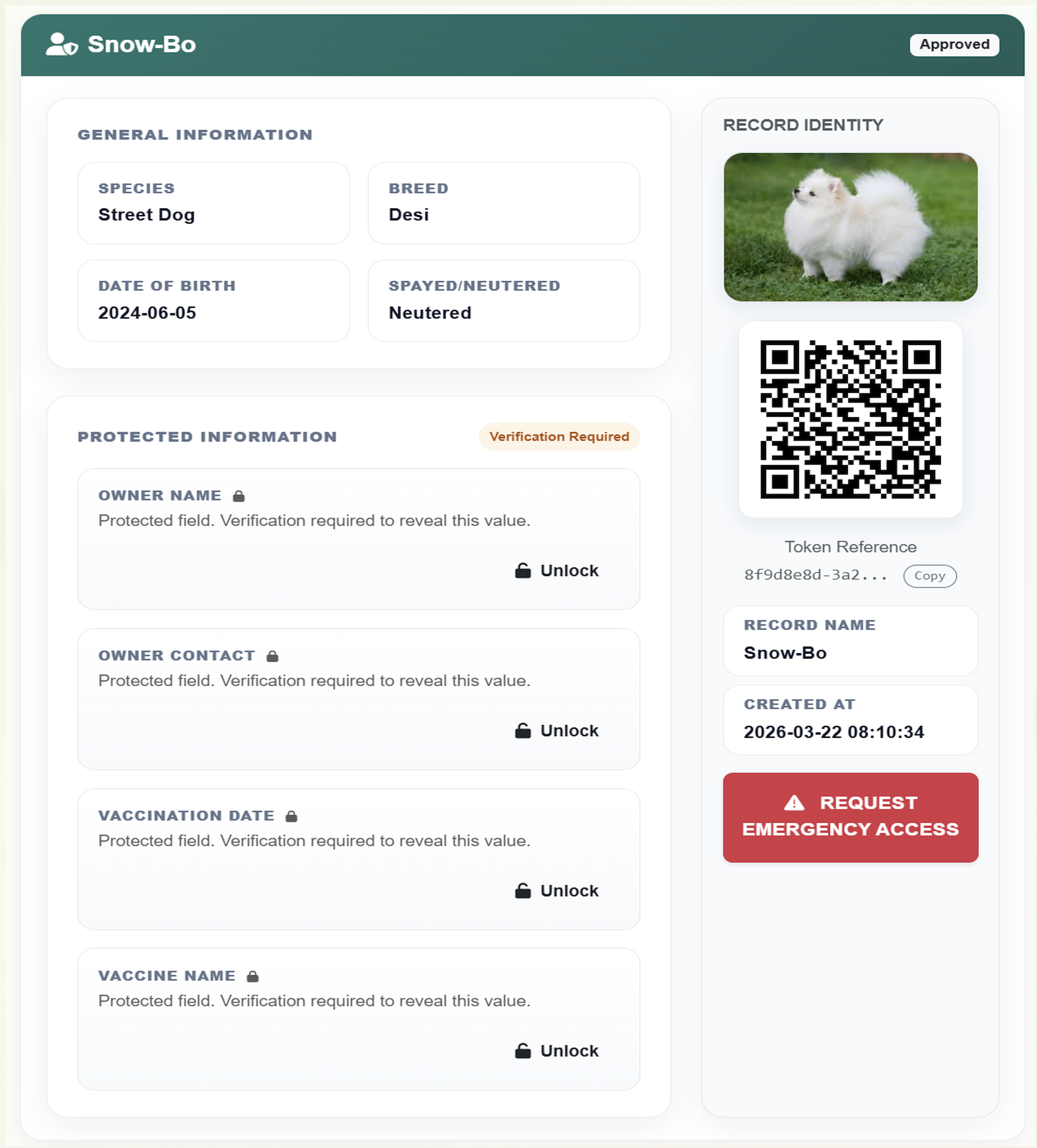 Secure Protected Record